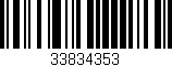 Código de barras (EAN, GTIN, SKU, ISBN): '33834353'