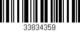Código de barras (EAN, GTIN, SKU, ISBN): '33834359'