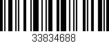 Código de barras (EAN, GTIN, SKU, ISBN): '33834688'