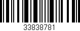 Código de barras (EAN, GTIN, SKU, ISBN): '33838781'