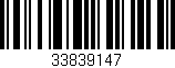 Código de barras (EAN, GTIN, SKU, ISBN): '33839147'