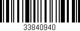 Código de barras (EAN, GTIN, SKU, ISBN): '33840940'