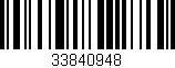 Código de barras (EAN, GTIN, SKU, ISBN): '33840948'