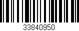 Código de barras (EAN, GTIN, SKU, ISBN): '33840950'