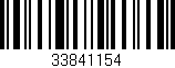 Código de barras (EAN, GTIN, SKU, ISBN): '33841154'