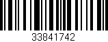 Código de barras (EAN, GTIN, SKU, ISBN): '33841742'