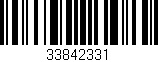Código de barras (EAN, GTIN, SKU, ISBN): '33842331'