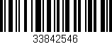 Código de barras (EAN, GTIN, SKU, ISBN): '33842546'