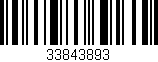 Código de barras (EAN, GTIN, SKU, ISBN): '33843893'