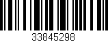 Código de barras (EAN, GTIN, SKU, ISBN): '33845298'