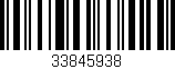 Código de barras (EAN, GTIN, SKU, ISBN): '33845938'