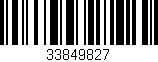 Código de barras (EAN, GTIN, SKU, ISBN): '33849827'