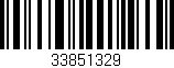 Código de barras (EAN, GTIN, SKU, ISBN): '33851329'