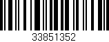 Código de barras (EAN, GTIN, SKU, ISBN): '33851352'