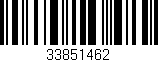 Código de barras (EAN, GTIN, SKU, ISBN): '33851462'