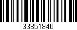 Código de barras (EAN, GTIN, SKU, ISBN): '33851840'