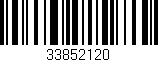 Código de barras (EAN, GTIN, SKU, ISBN): '33852120'