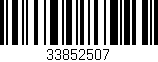 Código de barras (EAN, GTIN, SKU, ISBN): '33852507'