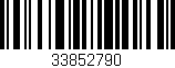 Código de barras (EAN, GTIN, SKU, ISBN): '33852790'