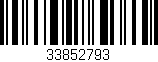 Código de barras (EAN, GTIN, SKU, ISBN): '33852793'