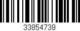 Código de barras (EAN, GTIN, SKU, ISBN): '33854739'