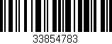 Código de barras (EAN, GTIN, SKU, ISBN): '33854783'