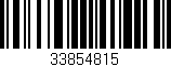 Código de barras (EAN, GTIN, SKU, ISBN): '33854815'