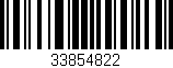 Código de barras (EAN, GTIN, SKU, ISBN): '33854822'