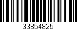 Código de barras (EAN, GTIN, SKU, ISBN): '33854825'