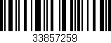 Código de barras (EAN, GTIN, SKU, ISBN): '33857259'