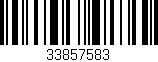 Código de barras (EAN, GTIN, SKU, ISBN): '33857583'