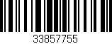 Código de barras (EAN, GTIN, SKU, ISBN): '33857755'