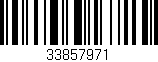 Código de barras (EAN, GTIN, SKU, ISBN): '33857971'