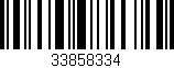 Código de barras (EAN, GTIN, SKU, ISBN): '33858334'