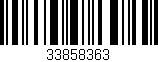 Código de barras (EAN, GTIN, SKU, ISBN): '33858363'