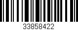 Código de barras (EAN, GTIN, SKU, ISBN): '33858422'