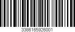 Código de barras (EAN, GTIN, SKU, ISBN): '3386165926001'