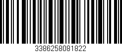 Código de barras (EAN, GTIN, SKU, ISBN): '3386258081822'