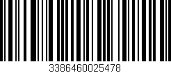 Código de barras (EAN, GTIN, SKU, ISBN): '3386460025478'