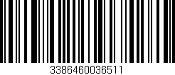 Código de barras (EAN, GTIN, SKU, ISBN): '3386460036511'