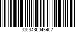 Código de barras (EAN, GTIN, SKU, ISBN): '3386460045407'