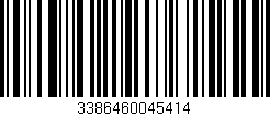 Código de barras (EAN, GTIN, SKU, ISBN): '3386460045414'
