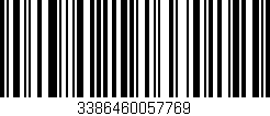 Código de barras (EAN, GTIN, SKU, ISBN): '3386460057769'