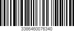 Código de barras (EAN, GTIN, SKU, ISBN): '3386460076340'
