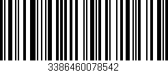 Código de barras (EAN, GTIN, SKU, ISBN): '3386460078542'