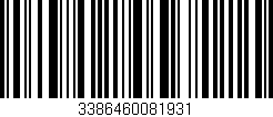 Código de barras (EAN, GTIN, SKU, ISBN): '3386460081931'