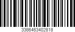 Código de barras (EAN, GTIN, SKU, ISBN): '3386463402818'