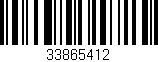 Código de barras (EAN, GTIN, SKU, ISBN): '33865412'