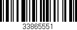 Código de barras (EAN, GTIN, SKU, ISBN): '33865551'