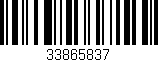 Código de barras (EAN, GTIN, SKU, ISBN): '33865837'
